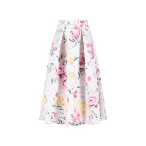 Floral-Patterned “Lotus” Skirt