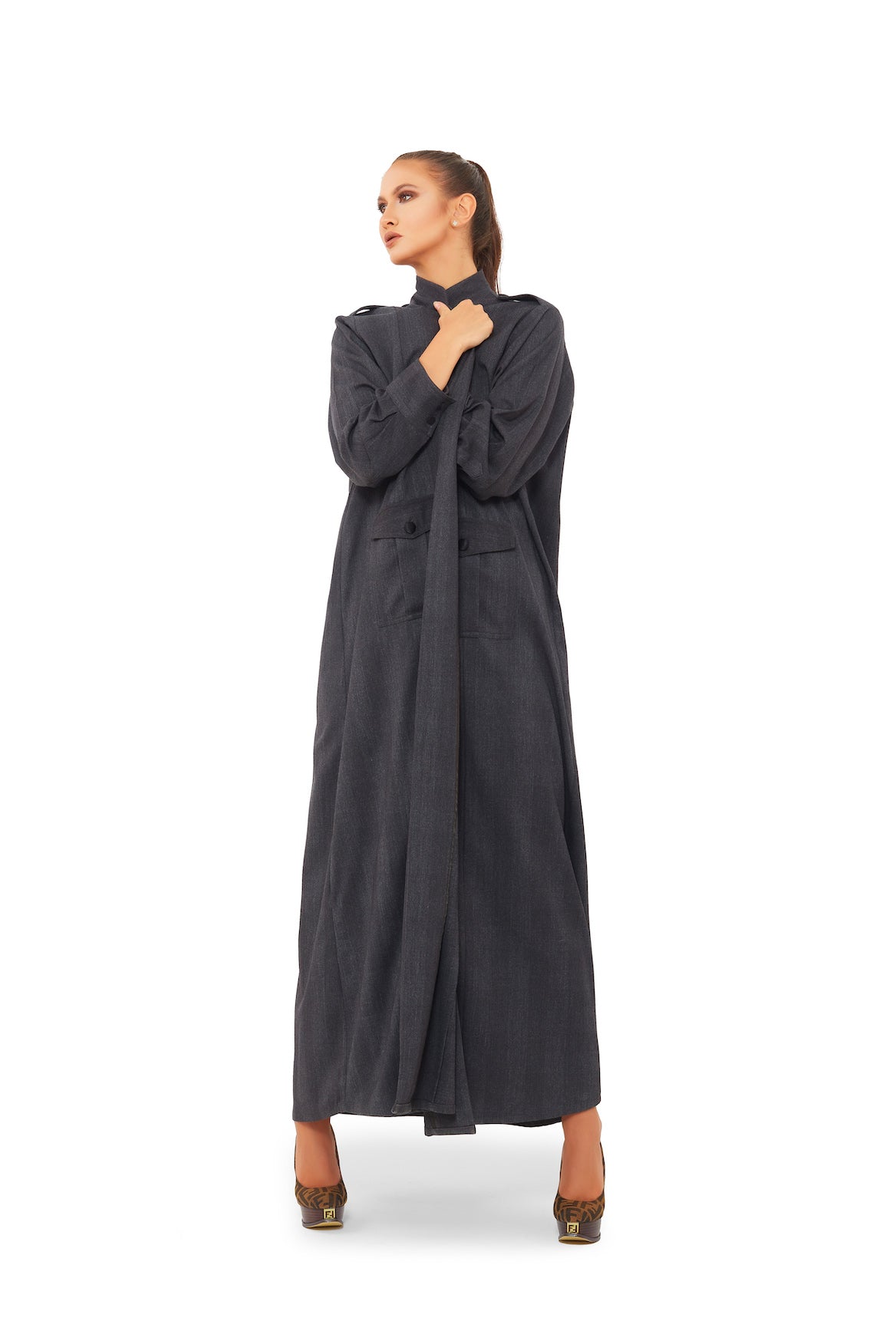 The Modern Elegance Trench Abaya